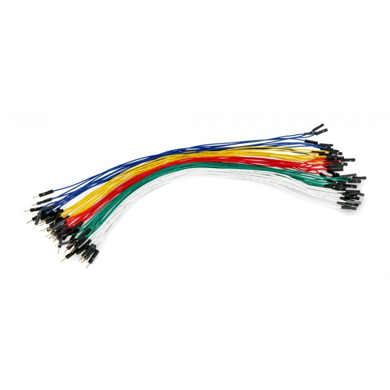 Propojovací kabely female-male 30cm barevné - 50ks