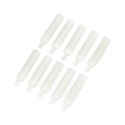 25mm nylonová rozpěrka se závitem M3 - 10 ks.