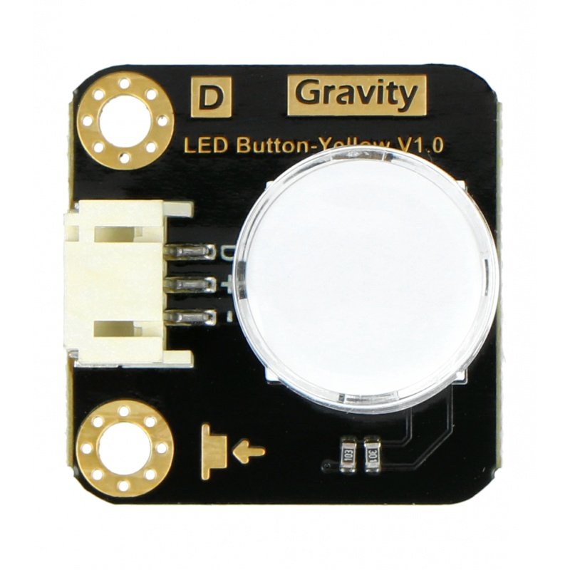 Gravitace - Tlačítko LED - Tlačítko s LED podsvícením - žluté -