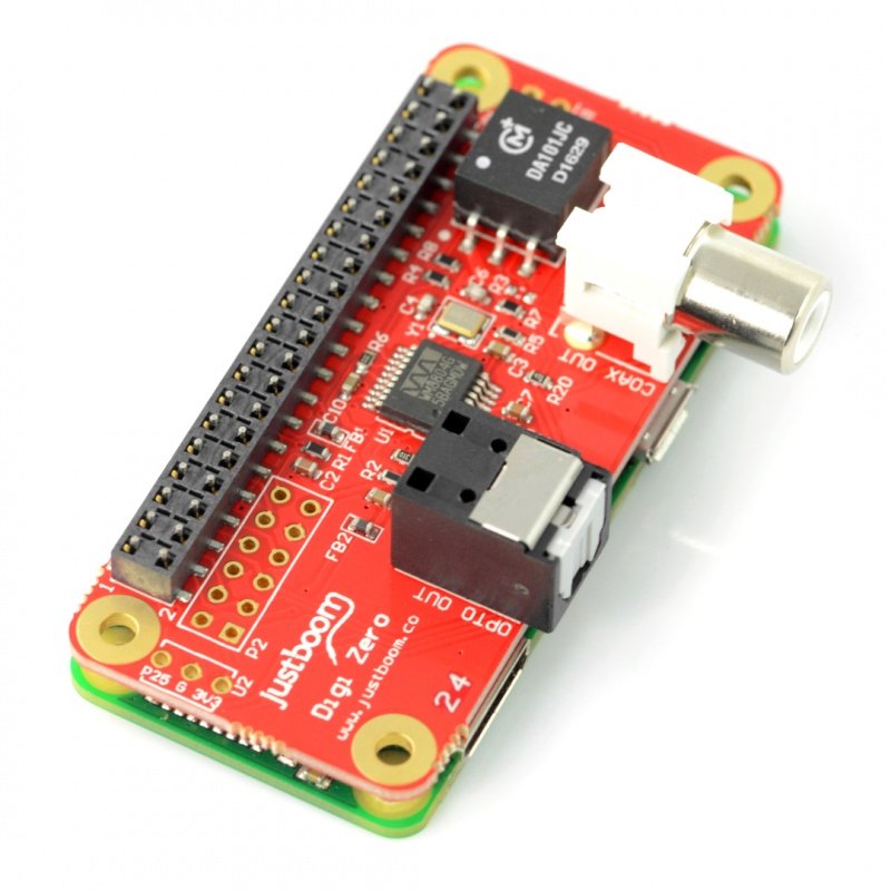JustBoom Digi Zero - zvuková karta pro Raspberry Pi Zero