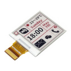 E-papír E-Ink (B) 1,54 '' 200x200px - tříbarevný displej (bez modul...