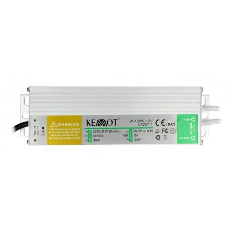 Napájecí zdroj W-120W-12V pro LED pásky a pásky vodotěsné IP67