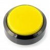 Tlačítko 6cm - žluté - ploché - zdjęcie 1
