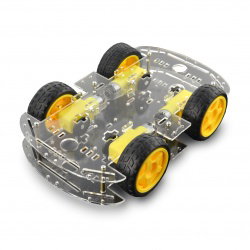 Chassis Rectangle 4WD 4kolový robotický podvozek se stejnosměrným p...
