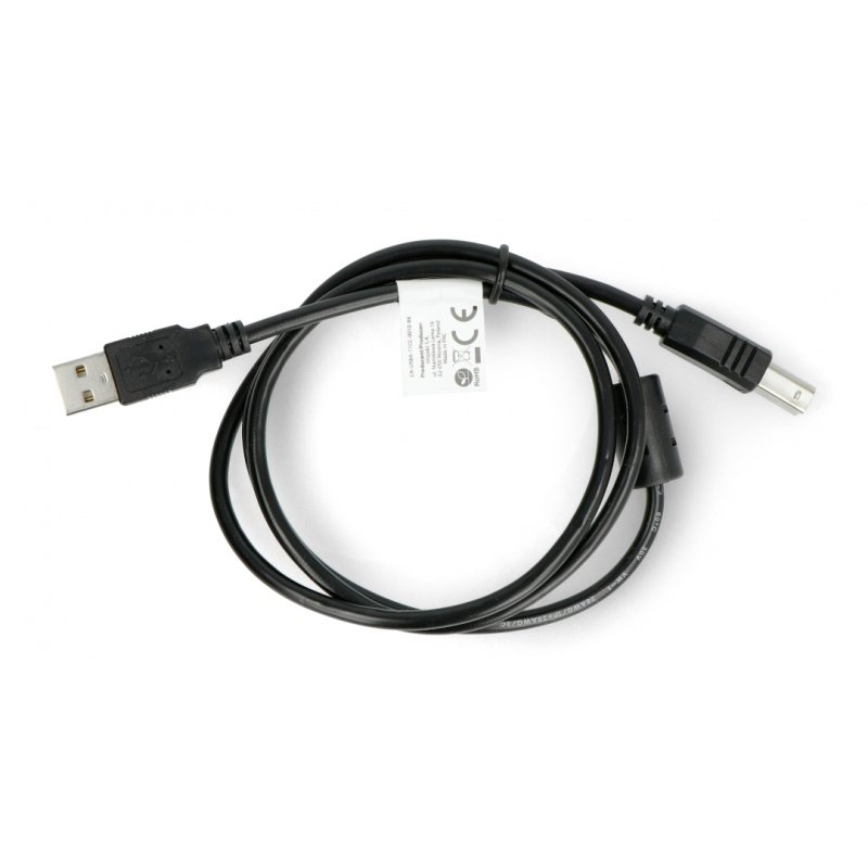 KABEL USB A(M) USB-B(M) 2.0 1.0M CZARNY FERRYT LANBERG