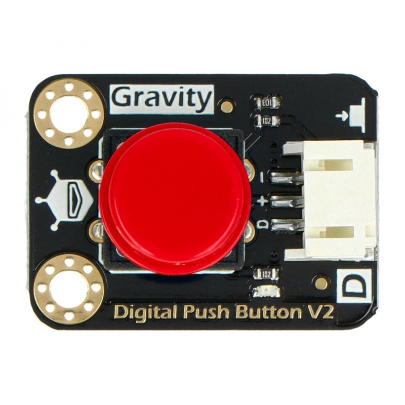 Digitální tlačítko DFRobot Gravity - Tact Switch - červené