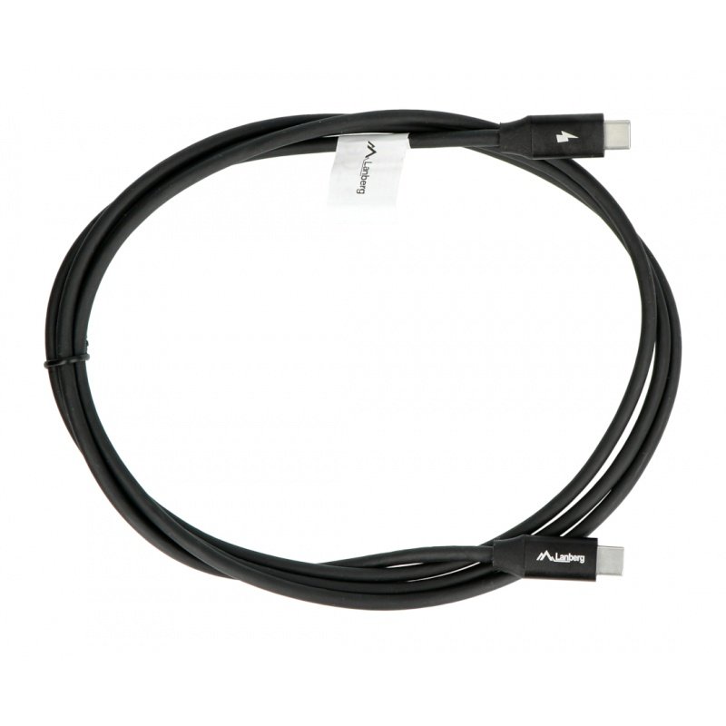 Lanberg USB C - USB C 2.0 černý prémiový kabel QC 4.0 PD 1,8 m