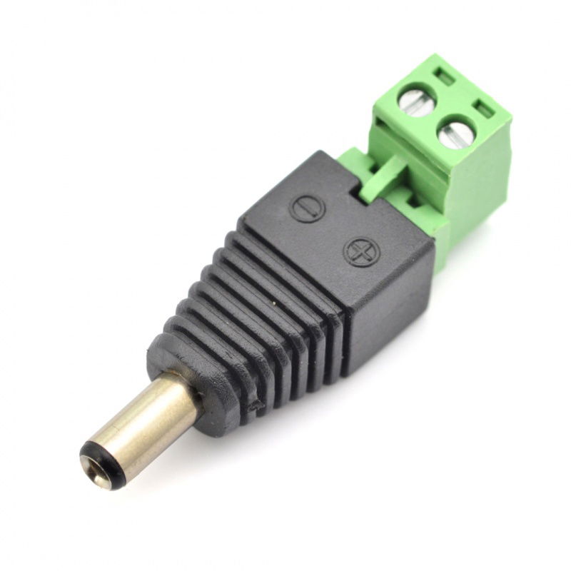 DC zástrčka 5,5x2,5mm s konektorem pro rychlé odpojení - 5ks.