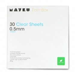 Mayku Cast Sheets - 0,5mm transparentní list pro Formbox - 30ks.