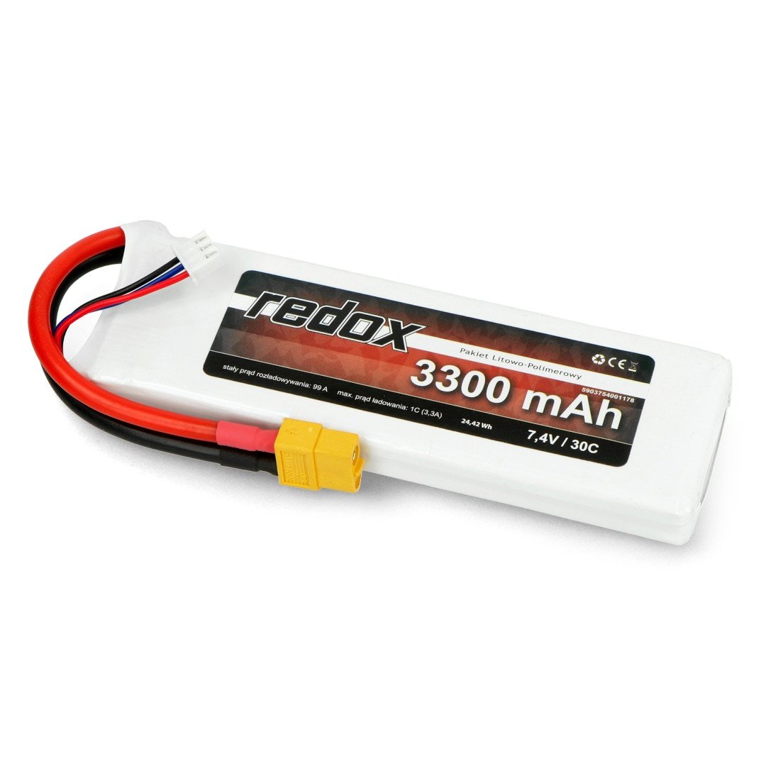 Redox 3300 mAh 7,4V 30C - pakiet LiPo