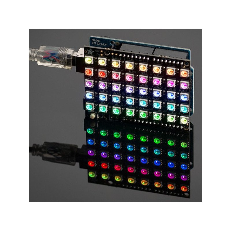 Štítek Adafruit NeoPixel - 40 RGB LED - štít pro Arduino
