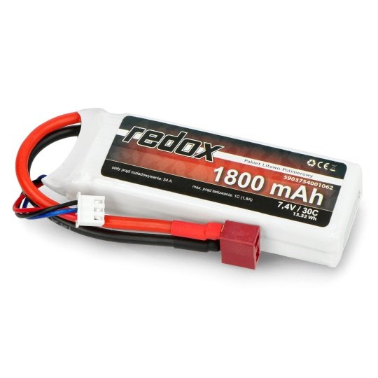 Redox 1800 mAh 7,4V 30C - pakiet LiPo