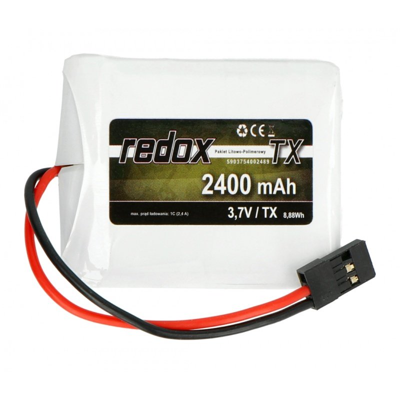 Redox 2400 mAh 3,7V JR (MT44) - pakiet LiPo TX