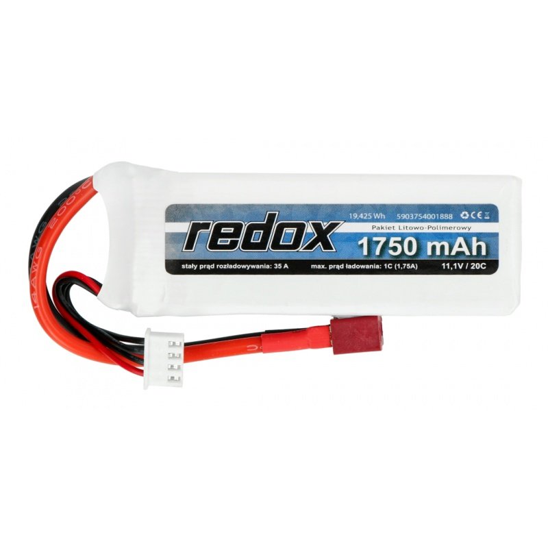 Redox ASG 1750 mAh 11,1V 20C (scalony) - pakiet LiPo