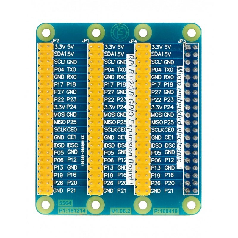 Expander GPIO HAT pinů - štít pro Raspberry Pi 4/3/2 / B + -