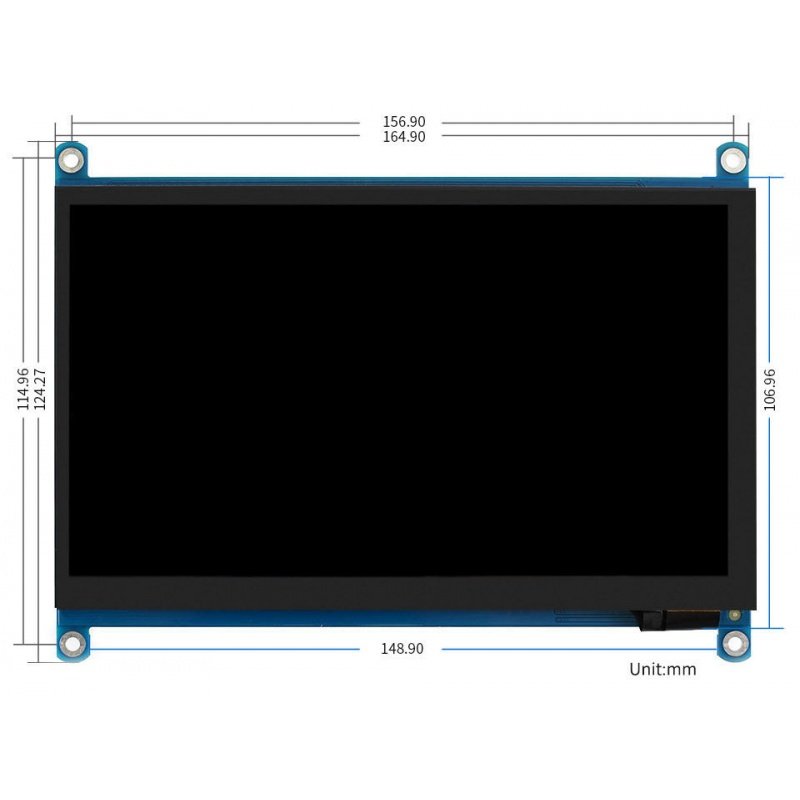 Dotyková obrazovka H - kapacitní LCD IPS 7'' V4.1 1024x600px