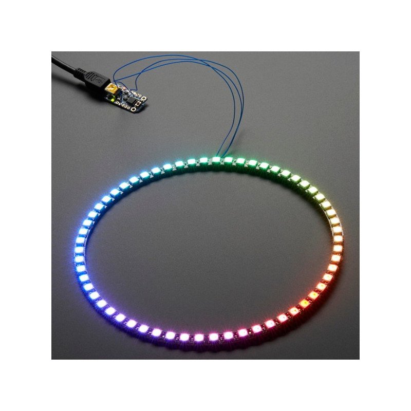 Adafruit NeoPixel 1/4 prsten - RGB LED prstencový prsten 15 x WS2812 5050