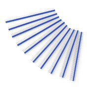 Wtyk goldpin 1x40 prosty raster 2,54mm - niebieski - 10szt.