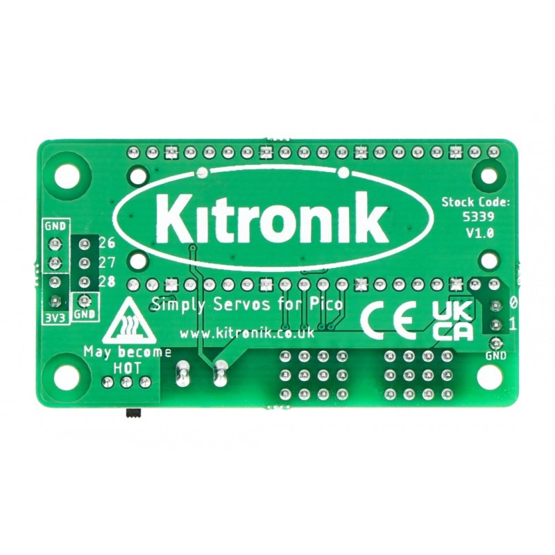 Kitronik Simply Servos Board for Raspberry Pi Pico