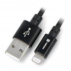 KABEL LIGHTNING(M)-USB-A(M) 1.5M CZARNY MFI OPLOT NATEC