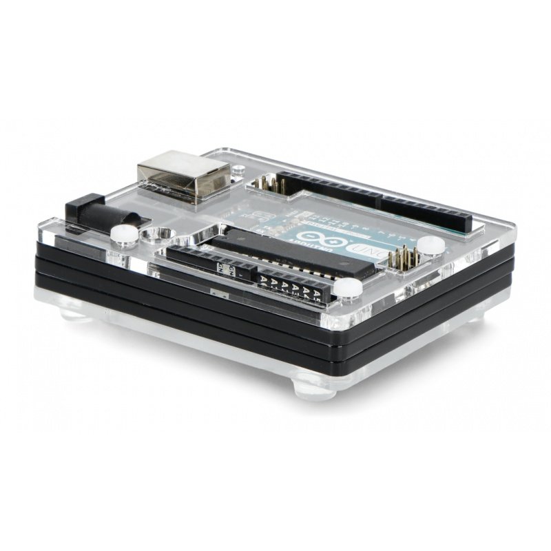 Pouzdro pro Arduino Uno - černé a průhledné tenké