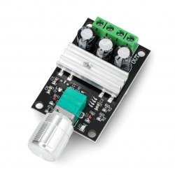 Jednoduchý budič motoru DC 28V / 3A - modul s knoflíkem