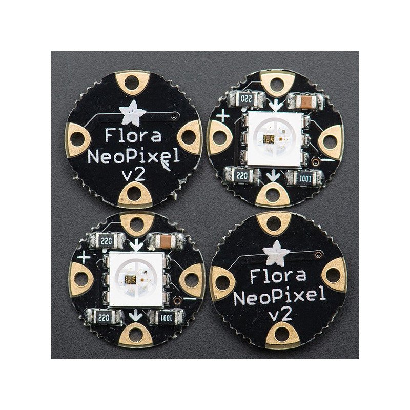 Flora LED RGB Smart NeoPixel v2 - 4 ks.