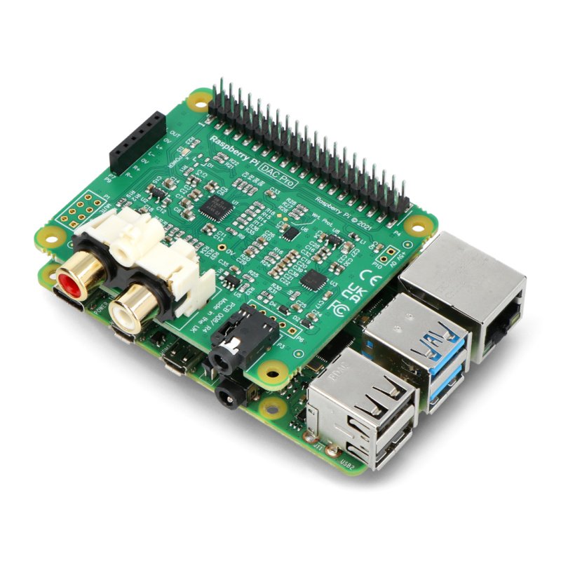IQaudIO DAC Pro - zvuková karta pro Raspberry Pi 4B / 3B + / 3B