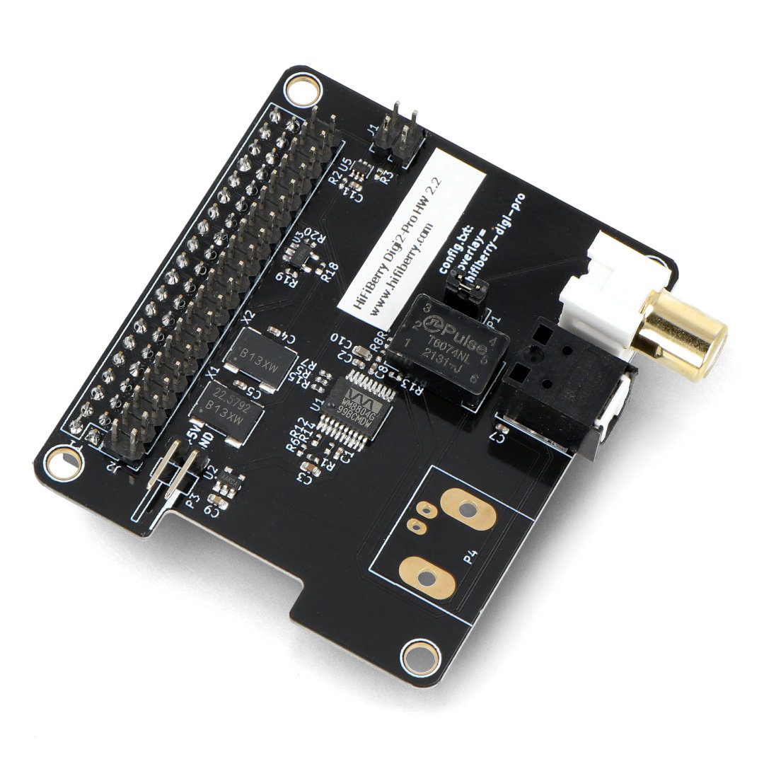 HiFiBerry Digi2 Pro 2.2 - zvuková karta pro Raspberry Pi 4B / 3B + / 3/2 / B + / A + / Zero *