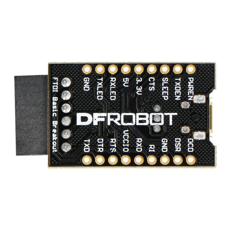 Převodník DFRobot USB-UART FTDI FT232RL 3,3 V / 5 V microUSB
