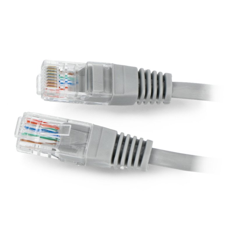 Patchcord Ethernet UTP 5e 5m - šedý