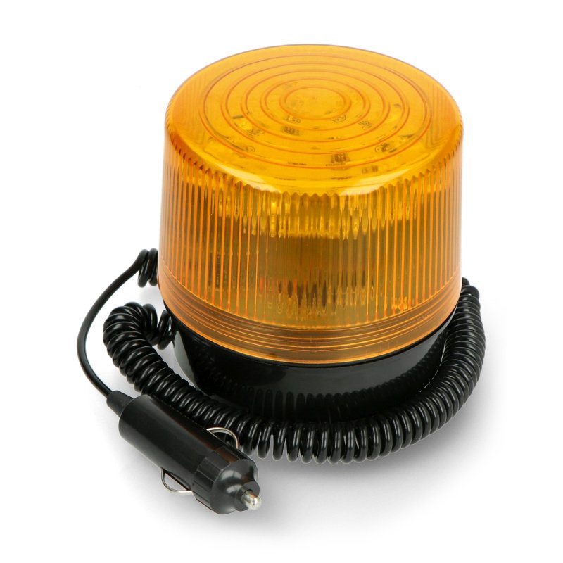 Magnetická signální lampa - LED 12 V - oranžová