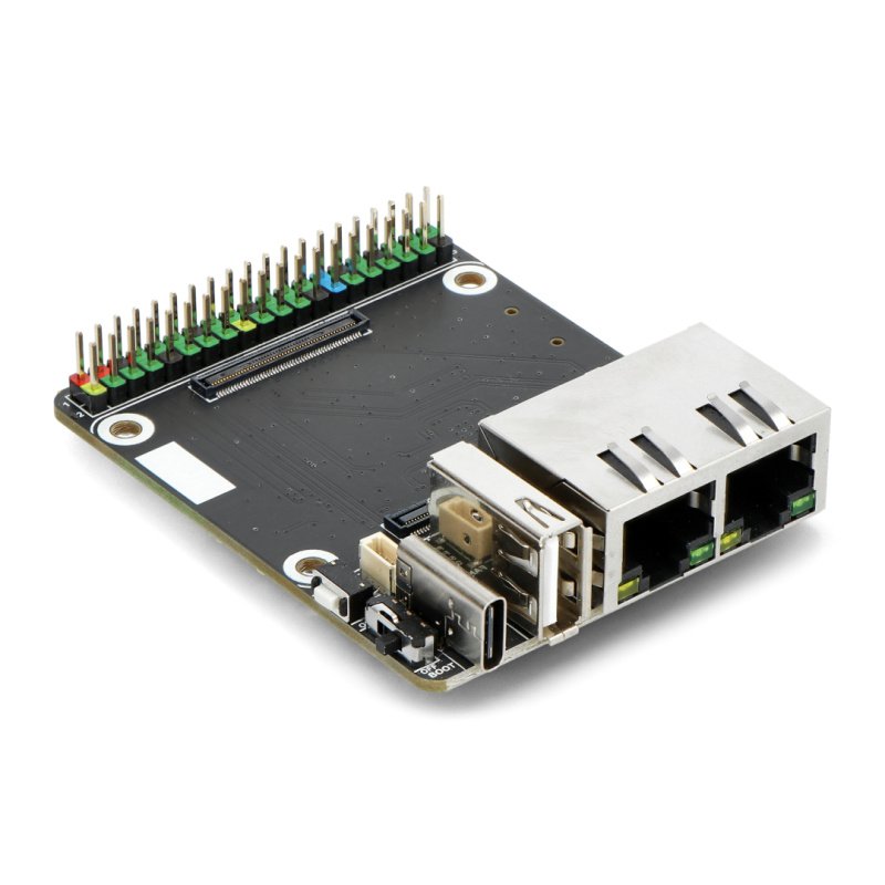 Mini Dual Gigabit Ethernet Base Board Designed for Raspberry Pi