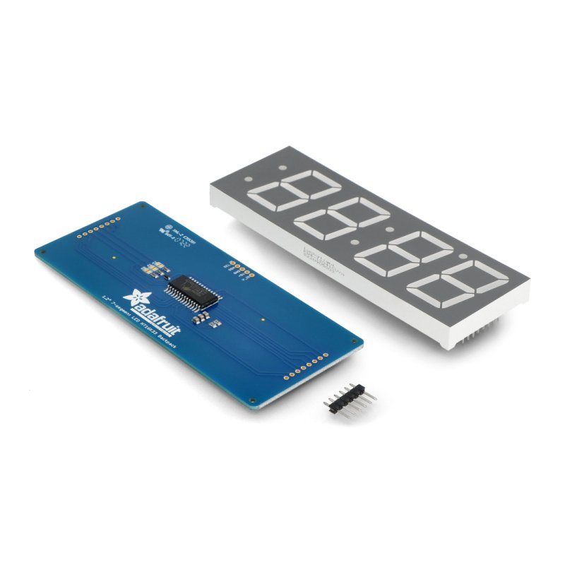 Adafruit 1.2" 4-Digit 7-Segment Display w/I2C Backpack - Yellow