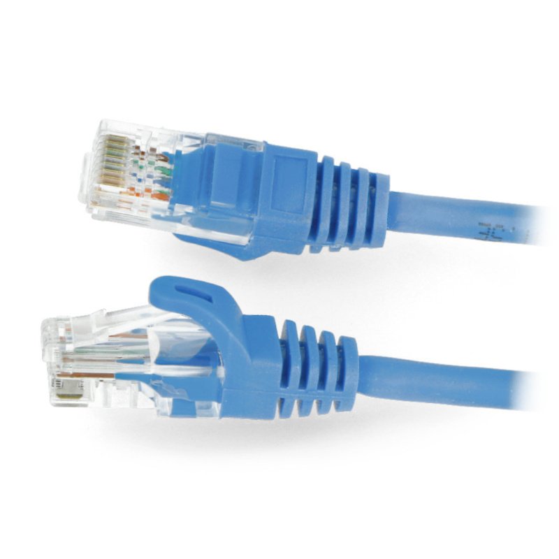 Lanberg Ethernet Patchcord UTP 5e 0,5m - modrý