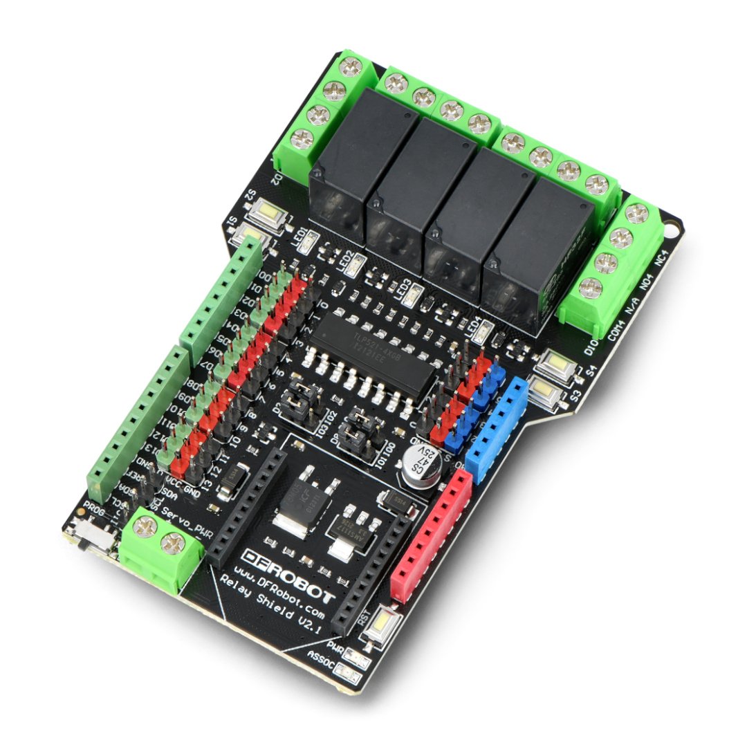 DFRobot Relay Shield - relé pro Arduino v2.1