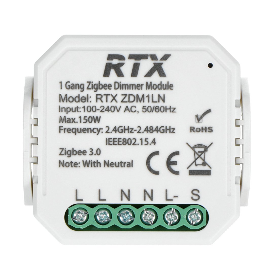 Regulátor osvětlení RTX ZDM1LN ZigBee Tuya ZIG-DM