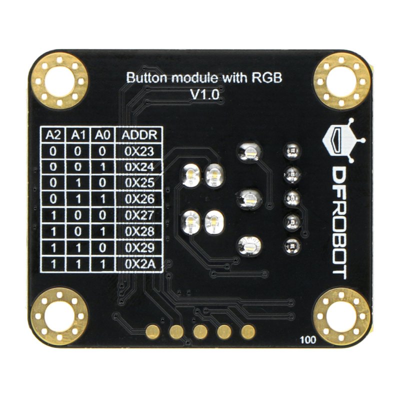 Gravity: I2C RGB LED Colorful Button Module