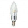 LED žárovka ART, svíčka čiré stříbro, E14, 4,5 W, 320 lm - zdjęcie 1