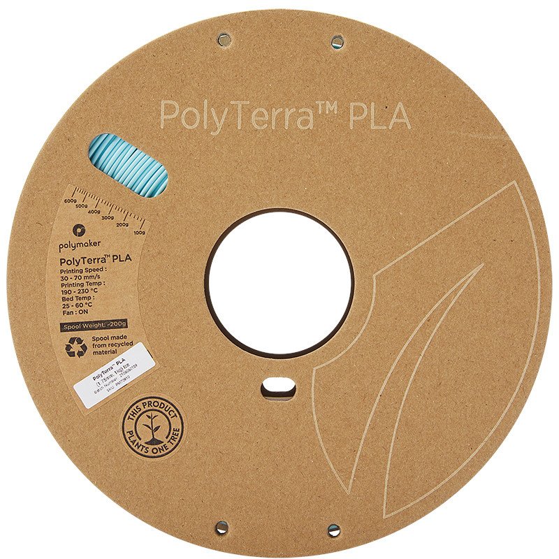 PolyTerra™ PLA (1.75 mm, 1 kg)(Ice)