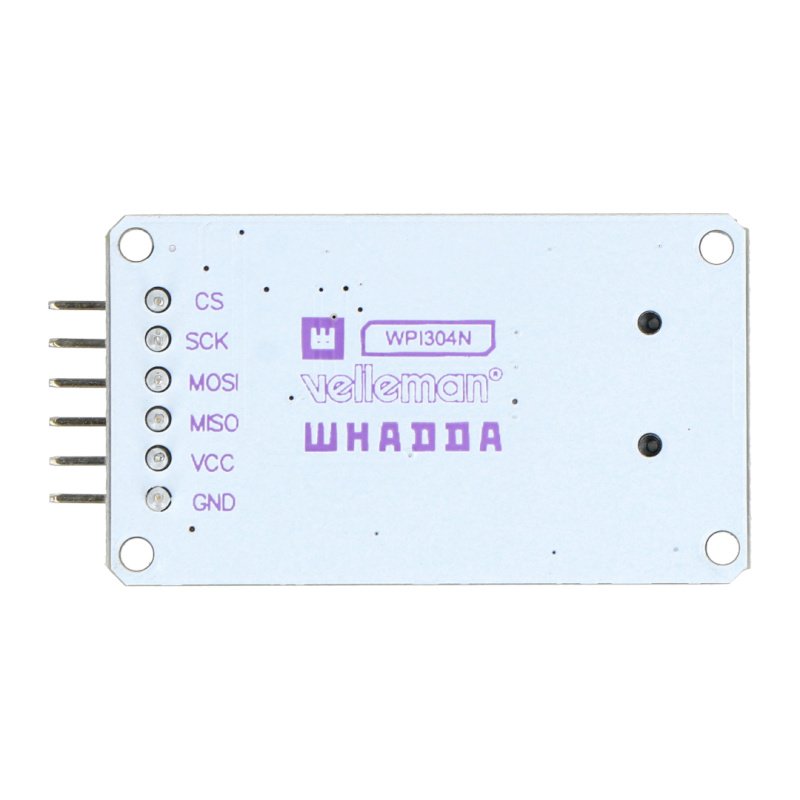 Velleman WPI304N - MicroSD protokolovací štít pro Arduino - 2