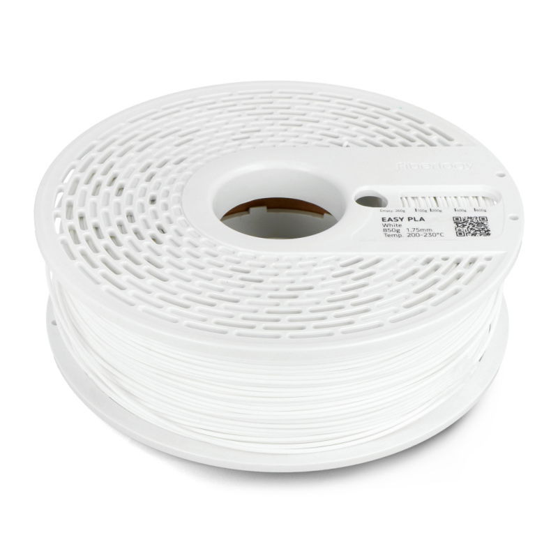 Fiberlogy Easy PLA vlákno 1,75 mm 0,85 kg - bílé