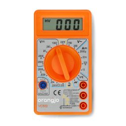 VC502 - Uniwersalny miernik cyfrowy z buzzerem, ORANGJO