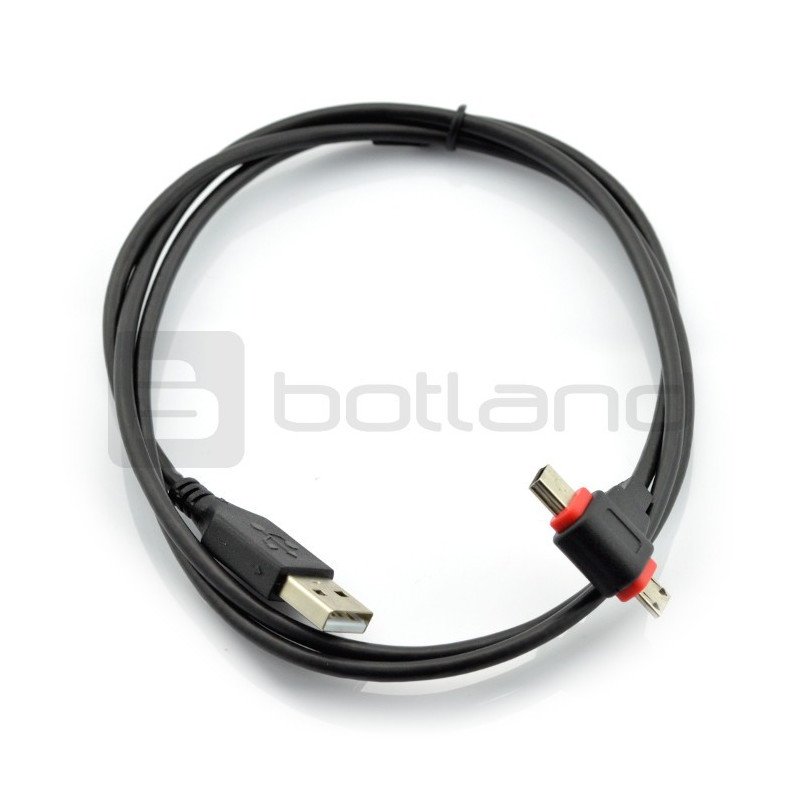 Kabel USB 2v1 microUSB / miniUSB Goobay - 1 m