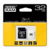 Goodram 3 v 1 - paměťová karta micro SD / SDHC 32 GB třídy 4 + adaptér + čtečka - zdjęcie 1