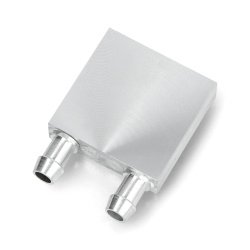 Vodní blok pro chlazení 40x40mm - hliníkový chladič pro Peltierovy články