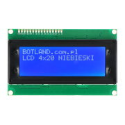 LCD displej 4x20 znaků modrý - justPi