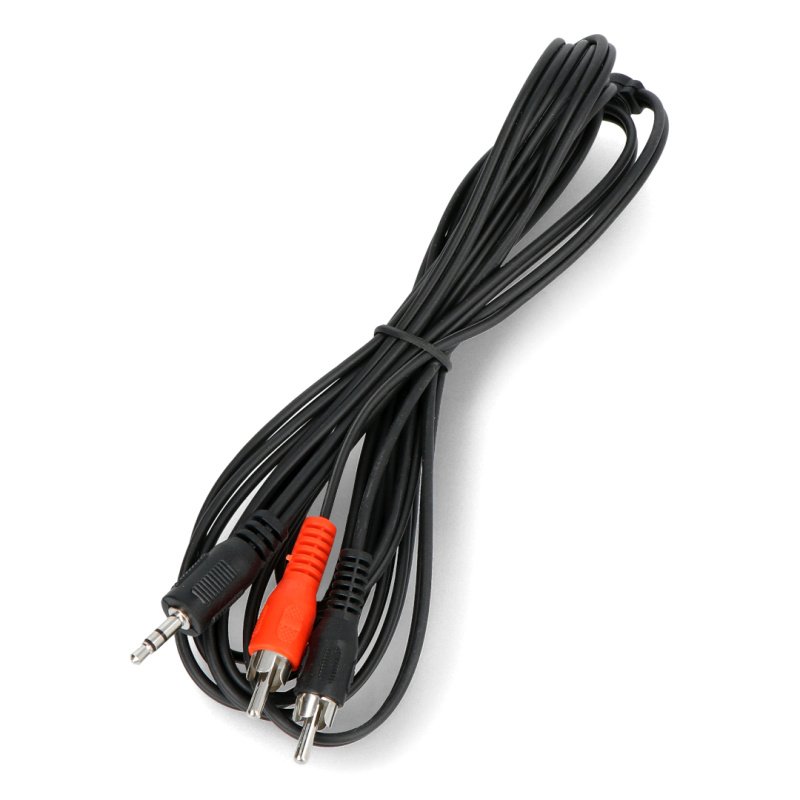 Jack 3,5 - 2 x RCA 3m kabel