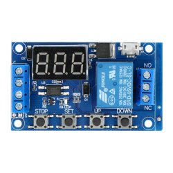 Reléový modul 1 kanál se zpožděním - kontakty 10A / 250VAC - cívka 5V