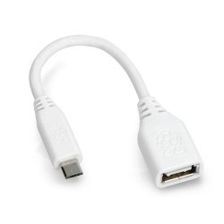 OTG Host microUSB - USB kabel 15cm - originální adaptér pro